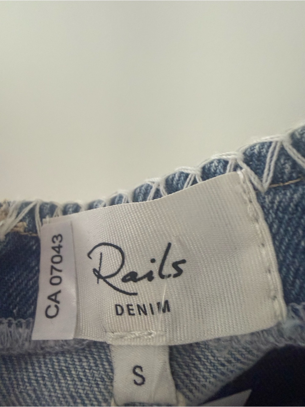 $298 Rails Blue Denim Embroided Tank Top Small New - Picture 4 of 4
